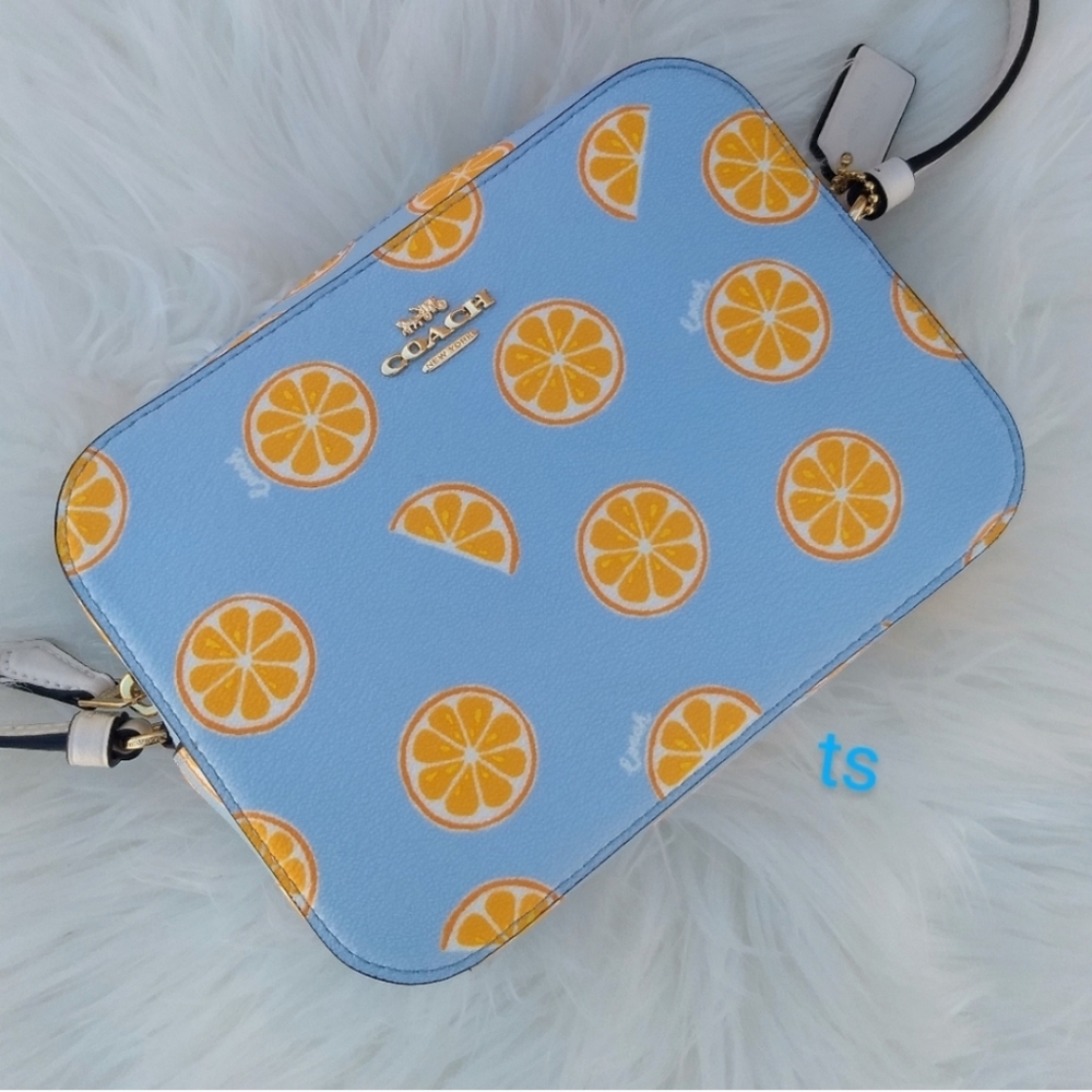 🍊COACH Oranges Mini Camera Crossbody Bag